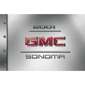 GMC Sonoma 2001 manual cover