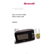 Brandt SM2805B Microwave Oven manual cover