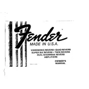 Fender Dual Showman Reverb 1972 Amplifier manual cover