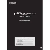 Yamaha NP-12 Keyboard manual cover