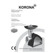 Korona 25200 Grinder manual cover