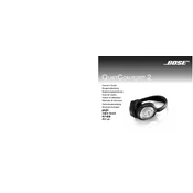 Bose QuietComfort 2 Acoustic Headphones manual cover