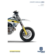 Husqvarna FS 450 2015 Motorcycle manual cover