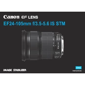 Canon EF24-105mm f 3.5-5.6 IS STM manual cover