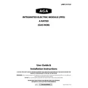 AGA Integrated Electric Module Gas Hob FFD Cooker manual cover