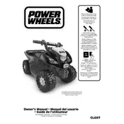 Power Wheels Mattel Lil Quad Batman Refresh CLG97 Toy manual cover