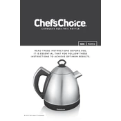 Chef's Choice 686 Kettle manual cover