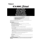 Roland Cube Street manual cover