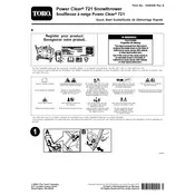 Toro Power Clear 721 38753 Snow Thrower manual cover