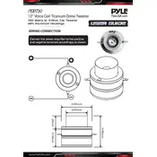 Pyle PDBT30 Tweeter manual cover