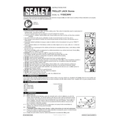 Sealey 1153CXHV Trolley Jack manual cover