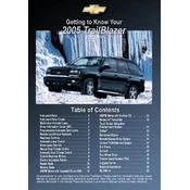 Chevrolet Trailblazer 2005 manual cover