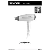 Sencor SHD 7200GD Hair Dryer manual cover