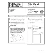 GE JXS50SS Panel manual cover