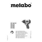 Metabo SR 1500 SET Pneumatic Tool manual cover