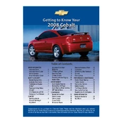 Chevrolet Cobalt 2008 manual cover