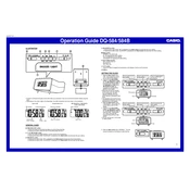 Casio DQ584 Clock manual cover