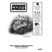 Power Wheels Mattel Arctic Cat 1000 CLG79 Toy manual cover