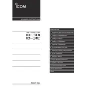 Icom ID-31E Transceiver manual cover