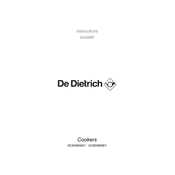 De Dietrich DCM395XE1 Cooker manual cover