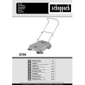 Scheppach S700 5909802900 Sweeper manual cover