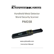 Pyle PMD38 Metal Detector manual cover