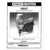 Bostitch N80C Nailer manual cover