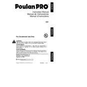 Poulan Pro 131 Trimmer manual cover