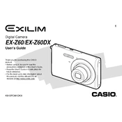 Casio EXZ60DX Camera manual cover