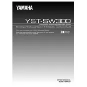 Yamaha YST-SW300 Subwoofer manual cover