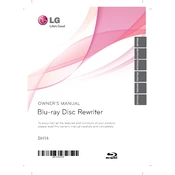 LG BH14 BH14NS40.AVAR10B Writer manual cover