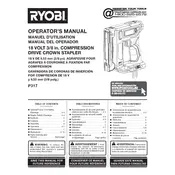 Ryobi P317 Stapler manual cover