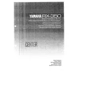 Yamaha RX-350 Receiver manual cover