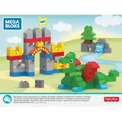 Mega Bloks Mattel Dragon Castle FFG32 Construction Set manual cover