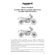 Triumph Scrambler 1200 Bond Edition 2020 Motorcycle manual cover