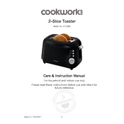 Cookworks 7067754 KT-208C Toaster manual cover