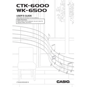 Casio CTK6000 Keyboard manual cover