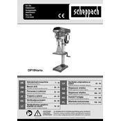 Scheppach DP19Vario 5906820901 Drill manual cover