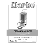 Clarke 6920016 Devil GRH125 Propane Gas Heater manual cover