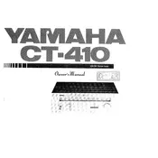 Yamaha CT-410 Tuner manual cover