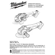 Milwaukee M18 Fuel 2880-20 Grinder manual cover