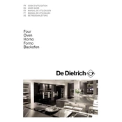 De Dietrich DOS1195W Oven manual cover