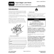 Toro Super Bagger 20192 Mower manual cover