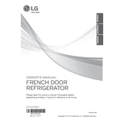 LG LFXS27466S Refrigerator manual cover