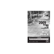 Can-Am DS 450 X 2009 Vehicle manual cover