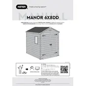 Keter Manor 6x8DD Shed manual cover