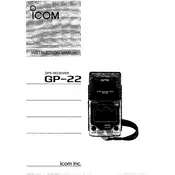 Icom GP-22 Receiver manual cover