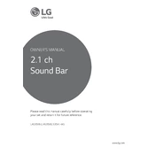 LG LAS350B LAS350B.AUSALLK Sound Bar manual cover