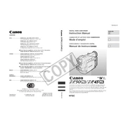 Canon ZR50 MC manual cover