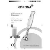 Korona 23501 Blender manual cover